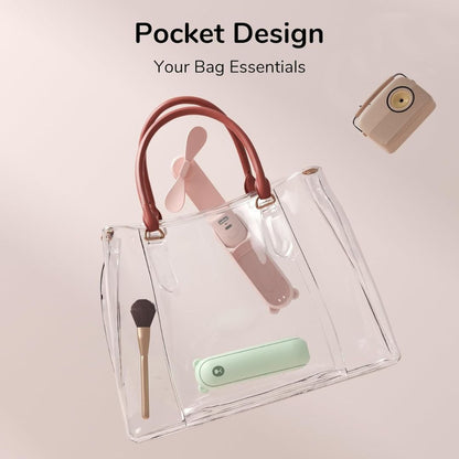 3 In 1 Handheld Mini Fan | USB Rechargeable, Foldable Design & Ideal for Travel, Camping, and Outdoor Activities