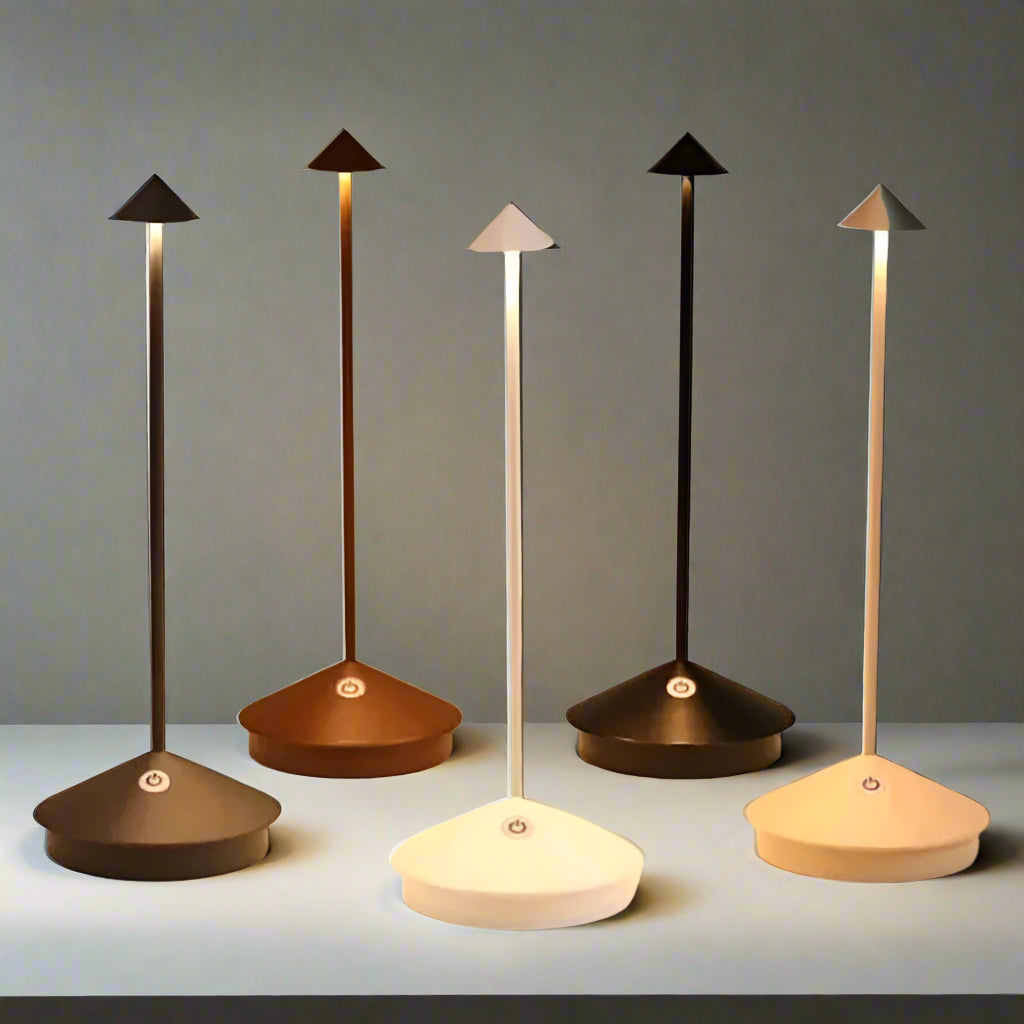 LED Table Lamp – Waterproof, Dimmable, Minimalist Design for Home Office & Bedroom Lighting