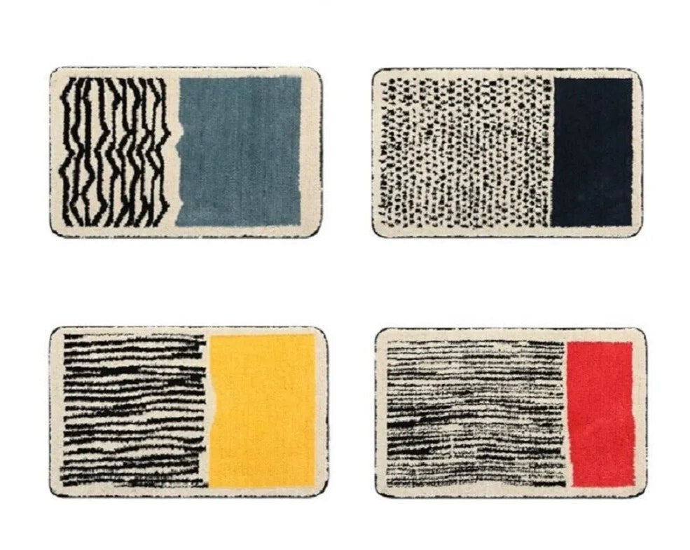 Small Bathroom Rug – Colourful Retro Bath Mat for Stylish Bathrooms