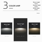 LED Flush Mount Ceiling Light | Modern Wood & Acrylic Design with Dimmable Color Temperatures for Low Ceilings & Various Rooms