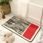 Small Bathroom Rug – Colourful Retro Bath Mat for Stylish Bathrooms