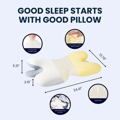 Ergonomic Cervical Pillow | Memory Foam, Neck Support & Ideal for Restful Sleep