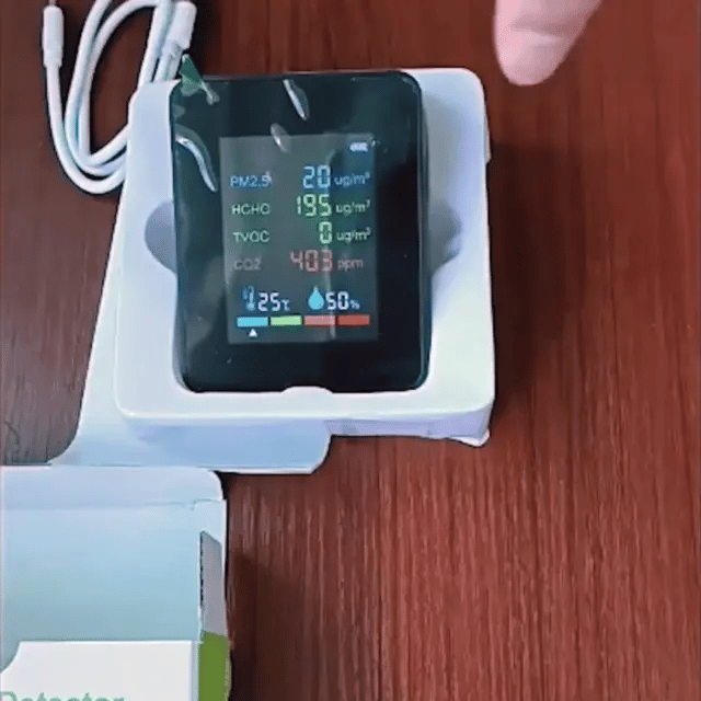 Monitor Carbon Dioxide - Smart CO₂ Detector & Home Air Quality Monitor - Tester with Alerts