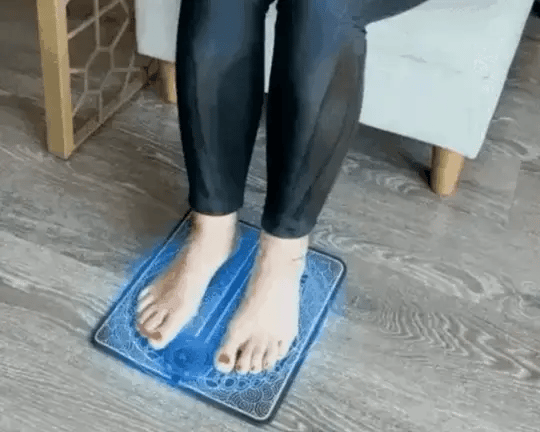 Foot Massager for Circulation – EMS Electric Foot Massage Pad for Plantar Fasciitis, Blood Flow & Leg Recovery