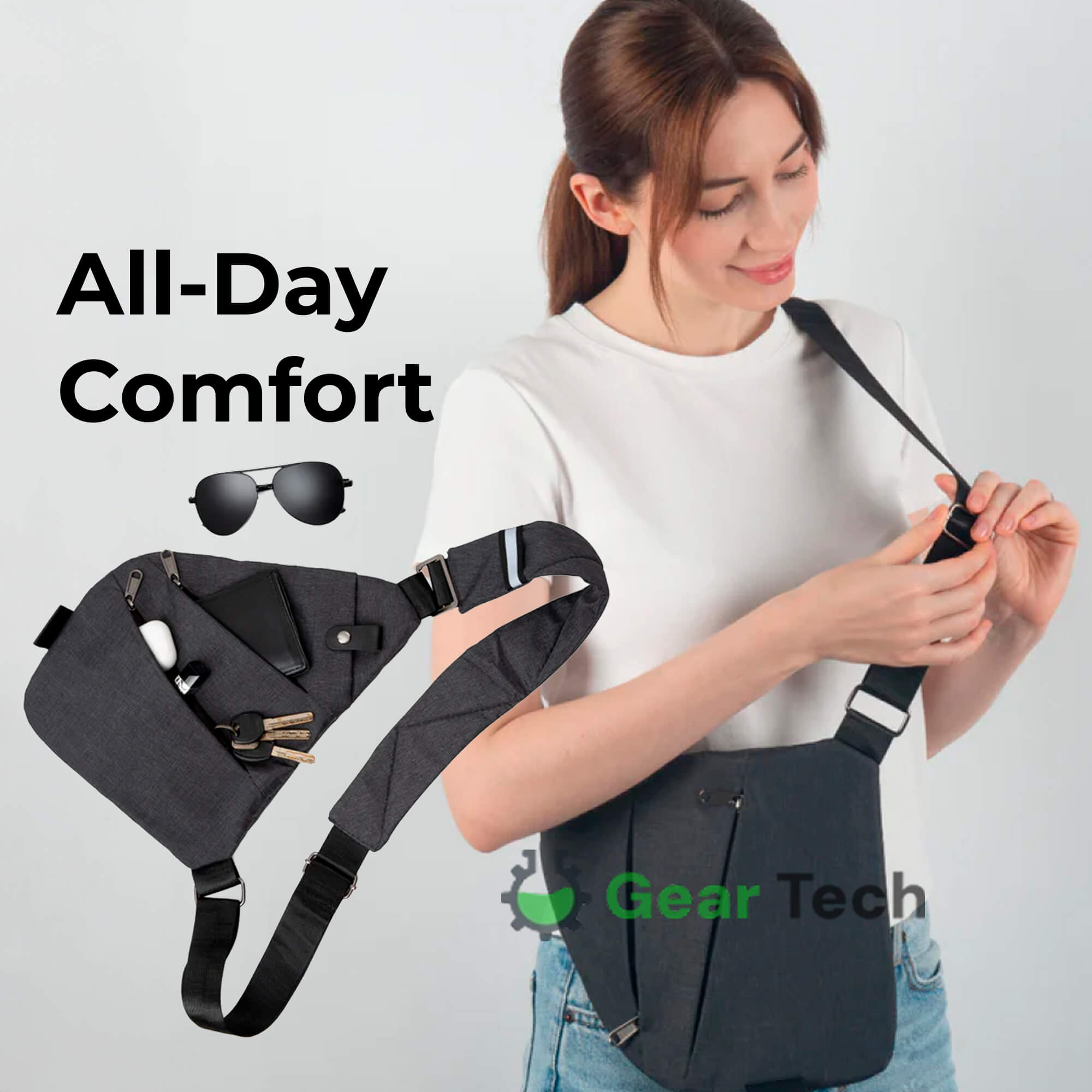 Anti-Theft Crossbody Bag | Lightweight, Slash-Resistant & Ideal for Travel, Commuting & City Adventures