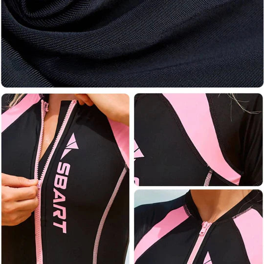 Women’s Neoprene Shorty Wetsuit – Thermal Swim Suit for Cold Water, UV & Surf Kayak Protection