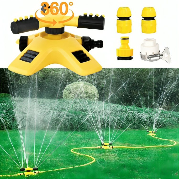 Garden Water Sprinkler – AquaFlow 360° Rotating Lawn Sprinkler for Even Grass & Garden Irrigation
