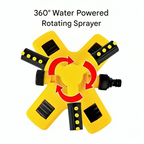 Garden Water Sprinkler – AquaFlow 360° Rotating Lawn Sprinkler for Even Grass & Garden Irrigation