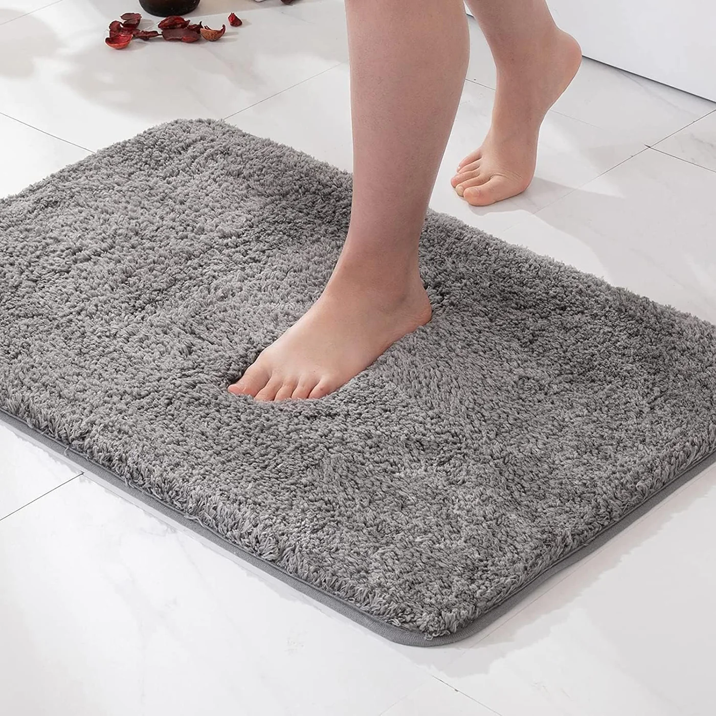Plush Bath Rug | Ultra-Soft, Highly Absorbent & Non-Slip for Bathroom Safety and Comfort