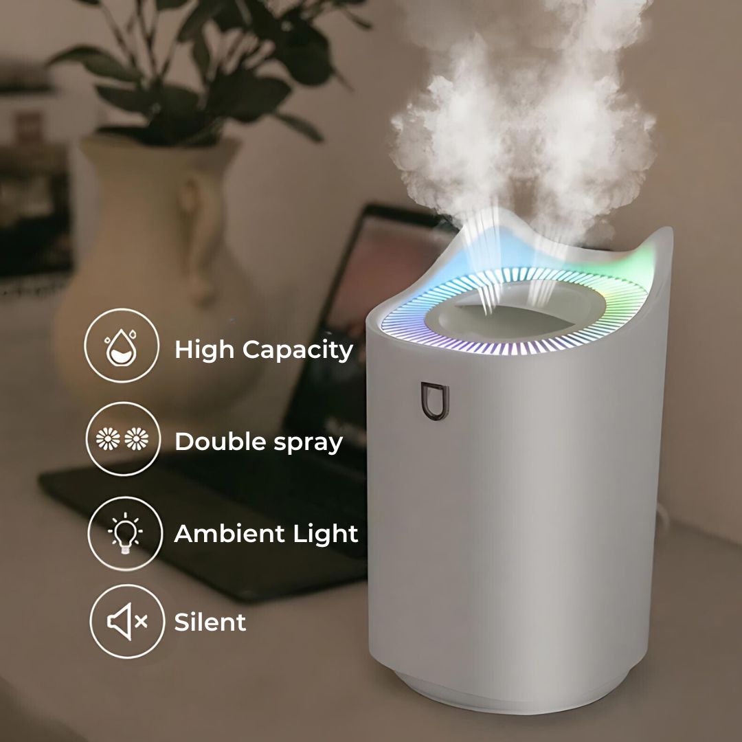Home Humidifier 3000ml with Mist Technology for Respiratory Relief and Comfortable Living - Humidifier for Bedroom