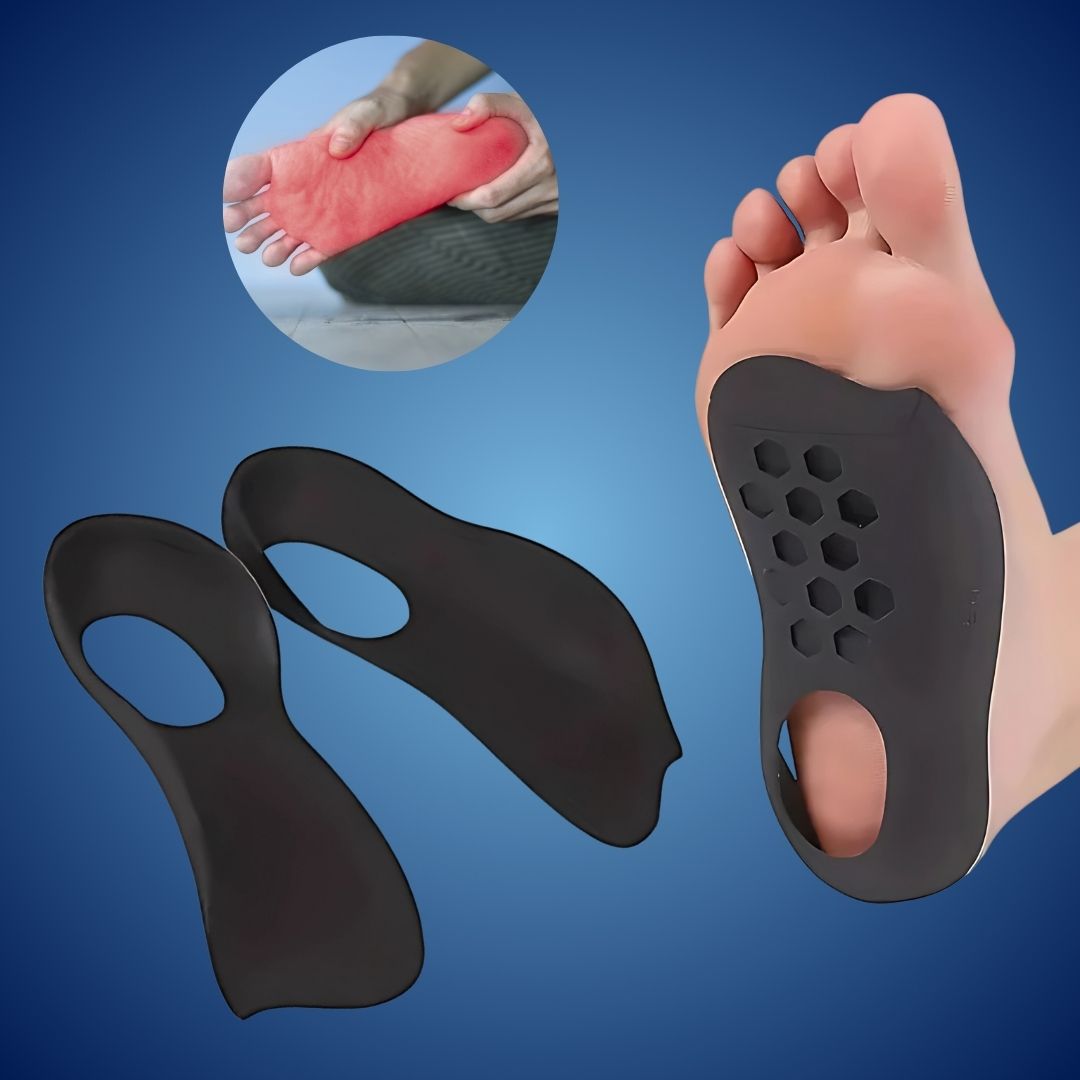 Arch Support Shoe Inserts for Flat Feet – Insoles for Plantar Fasciitis, Foot Cushioning & Arch Relief
