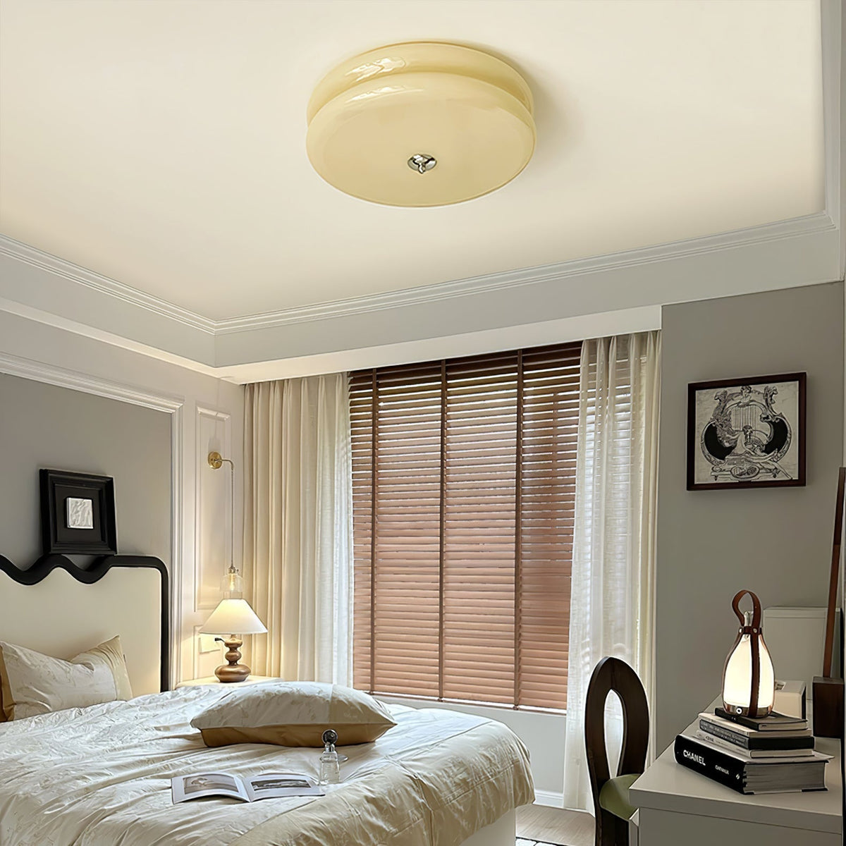 LED Art Deco Vintage Ceiling Light Fixture - Antique Style for Living Room & Dining Room Lighting