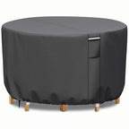 Round Waterproof Garden Furniture Cover | Heavy-Duty, UV-Resistant & Adjustable for Outdoor Tables and Chairs