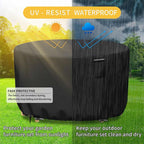 Round Waterproof Garden Furniture Cover | Heavy-Duty, UV-Resistant & Adjustable for Outdoor Tables and Chairs