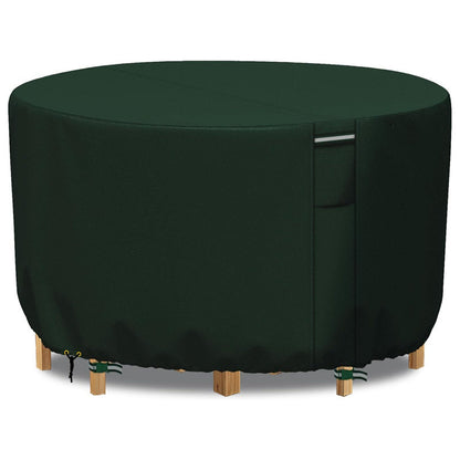 Round Waterproof Garden Furniture Cover | Heavy-Duty, UV-Resistant & Adjustable for Outdoor Tables and Chairs