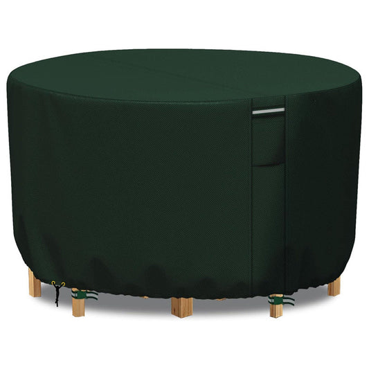 Round Waterproof Garden Furniture Cover | Heavy-Duty, UV-Resistant & Adjustable for Outdoor Tables and Chairs