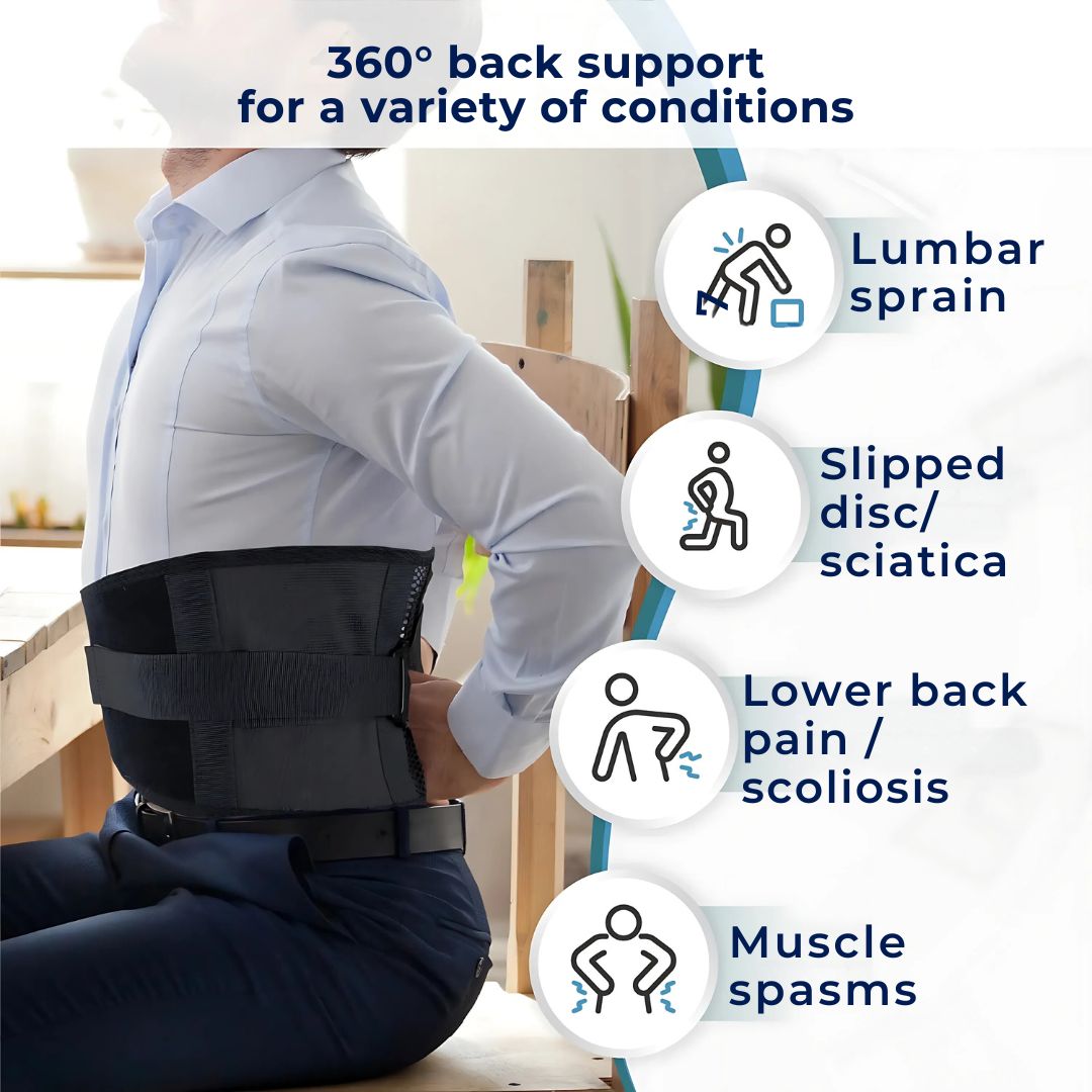 Back Support Belt for Women – Premium Lower Back Compression & Posture Relief