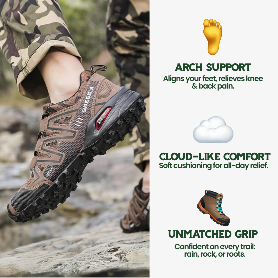 Waterproof Hiking Footwear | Slip-Resistant, Breathable & Designed for All-Day Comfort and Support