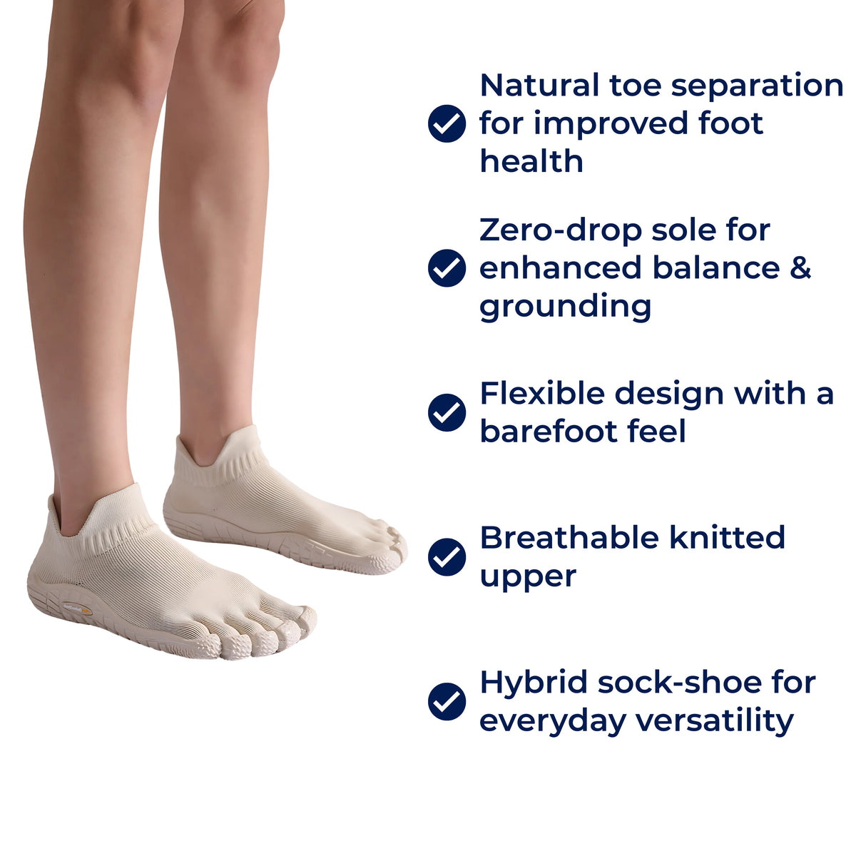 Barefoot Sock Shoes – Toe-Separated Zero-Drop Flexible Sole Knit Upper for Natural Balance & Daily Wear