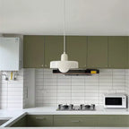 Scandi Bauhaus Pendant Light – Stylish Orange Ceiling Lamp for Contemporary Spaces