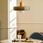Scandi Bauhaus Pendant Light – Stylish Orange Ceiling Lamp for Contemporary Spaces