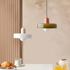 Scandi Bauhaus Pendant Light – Stylish Orange Ceiling Lamp for Contemporary Spaces