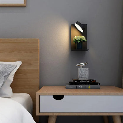 LED Wall Light with Shelf | Soft Glow, Modern Design & Ideal for Creating a Festive Atmosphere in Your Bedroom
