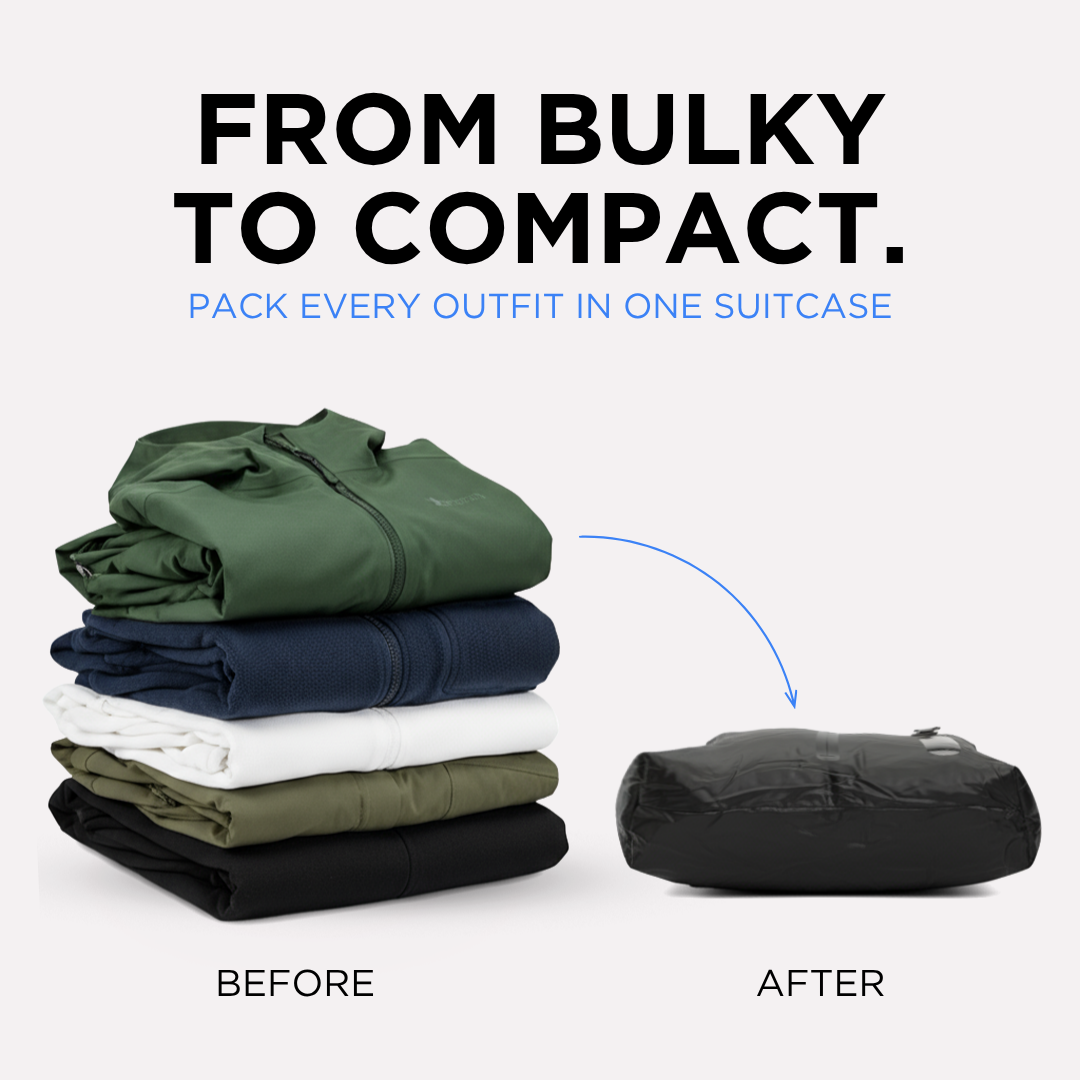 Compressed Vacuum  Luggage Bag - Vacuum Travel Rucksack for Efficient Packing