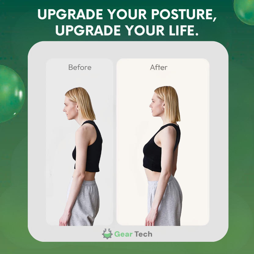 Smart Neck Posture Corrector for Men & Women | Intelligent Back Brace for Spine Alignment | Hunchback & Kyphosis Support