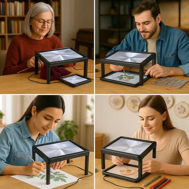 Page Magnifier with LED Light – Large Reading Magnifier for Seniors & Low Vision