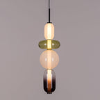 Glass Pendant Light Fixture with Candied Finish for Kitchen Island & Dining Room Lighting