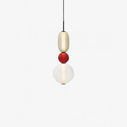 Glass Pendant Light Fixture with Candied Finish for Kitchen Island & Dining Room Lighting