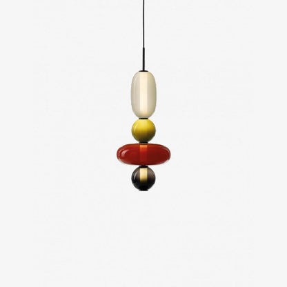 Glass Pendant Light Fixture with Candied Finish for Kitchen Island & Dining Room Lighting