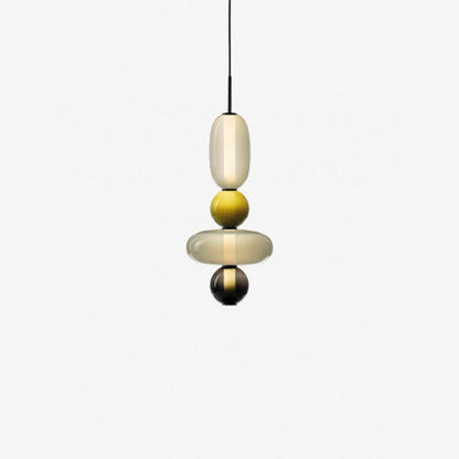 Glass Pendant Light Fixture with Candied Finish for Kitchen Island & Dining Room Lighting