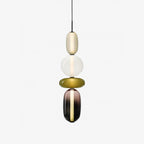 Glass Pendant Light Fixture with Candied Finish for Kitchen Island & Dining Room Lighting