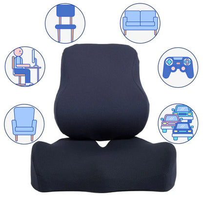 Coccyx & Tailbone Pain Relief Seat Cushion for the Chair | Orthopedic Memory Foam for Sciatica Pain, Hemorrhoid & Tailbone and Coxis Pain Relief