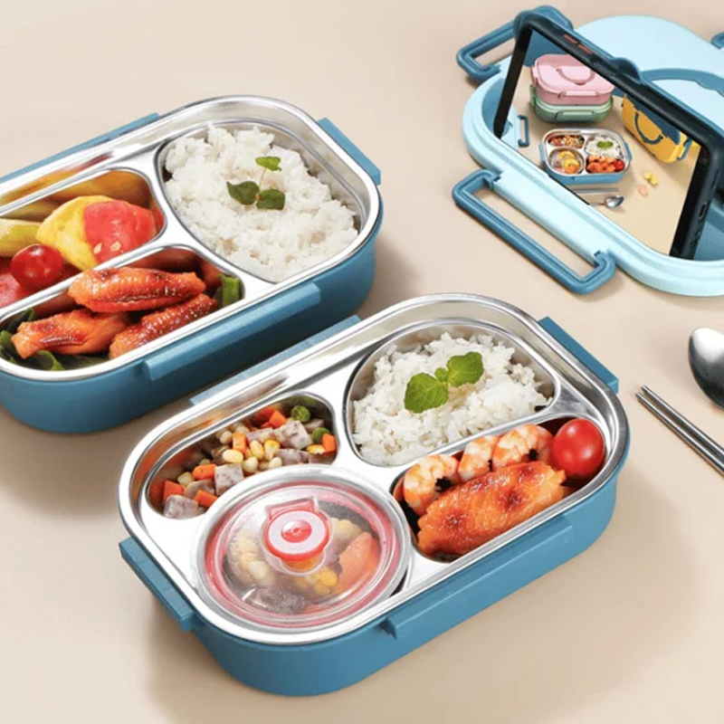 Stainless Steel Thermal Lunch Box | Odor-Resistant, Leak-Proof & Ideal for Meal Prep on the Go