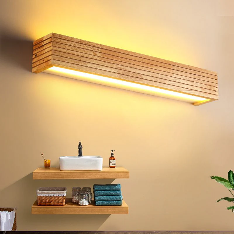 Wooden Wall Lights for Bathroom Mirrors – Stylish Functional Illumination for Home Decor & Vanity Lighting