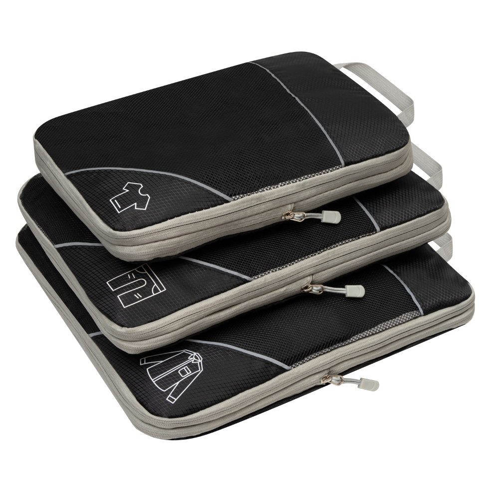 Compression Packing Cubes | Maximise Space by 60%, Lightweight & Durable for Travel, Hiking, Camping & Road Trips