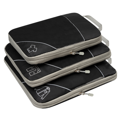 Compression Packing Cubes | Maximise Space by 60%, Lightweight & Durable for Travel, Hiking, Camping & Road Trips