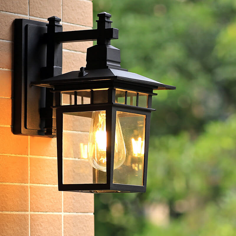 Outdoor Waterproof Wall Lantern Light | Modern Aluminum Sconce for Backyard. Porch & Garden