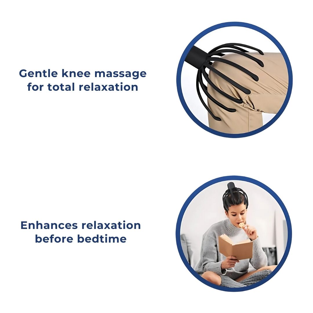 Smart Electric Octopus Head Massager Machine for Scalp Massage, Stress Relief, Improved Sleep & Multi-Directional Vibration