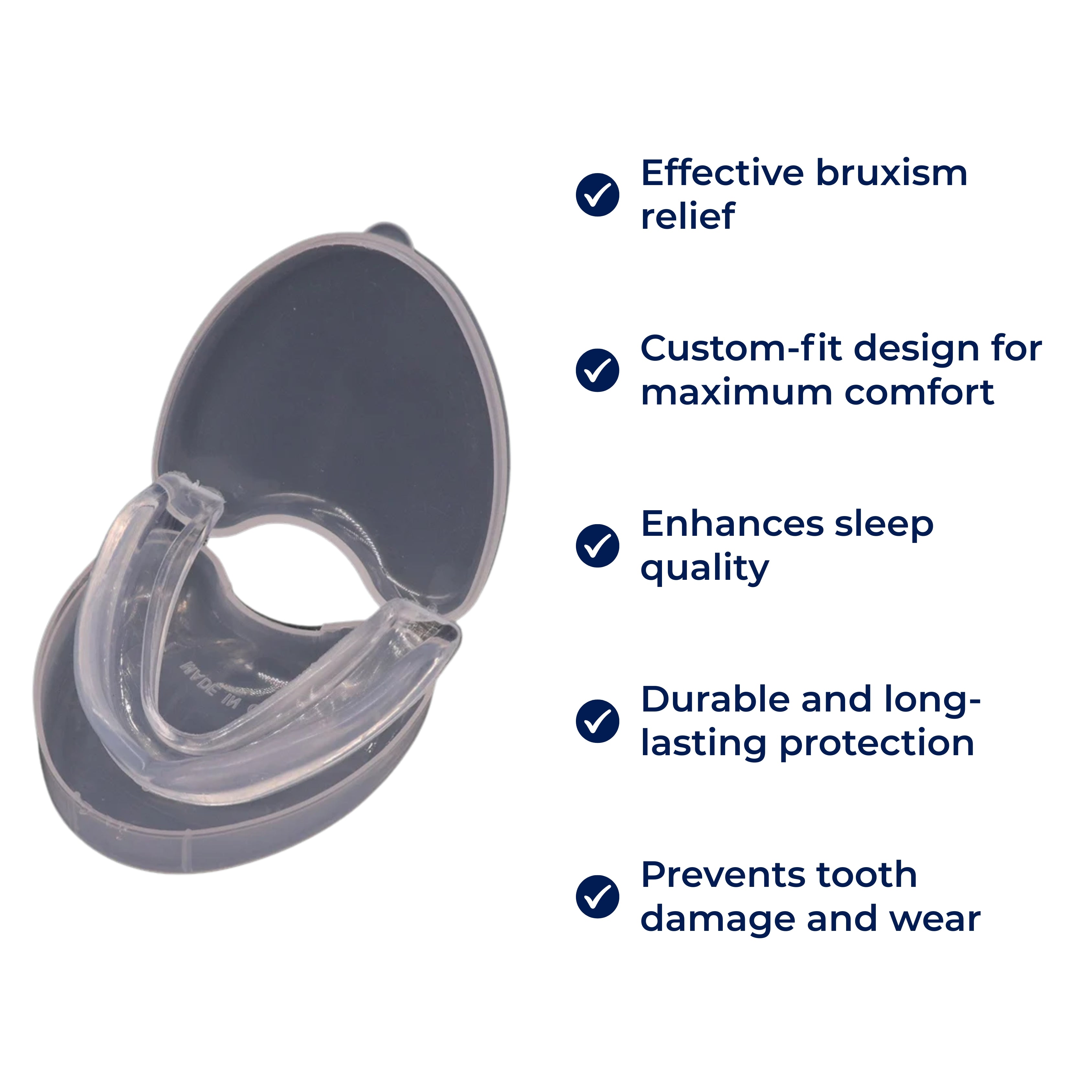 Night Guard for Teeth Grinding – Custom-Fit Mouth Guard for Bruxism & Jaw Clenching Relief