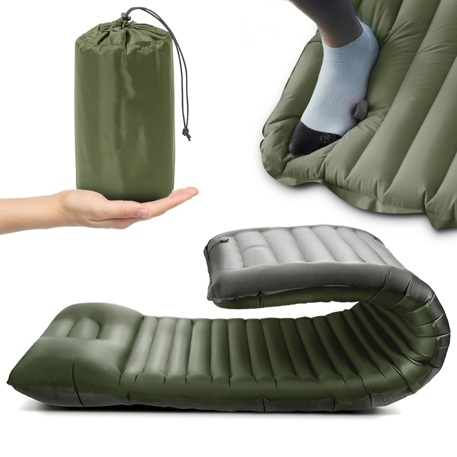 Inflatable Camping Mattress | Waterproof, Portable & Easy Inflation for Outdoor Adventures