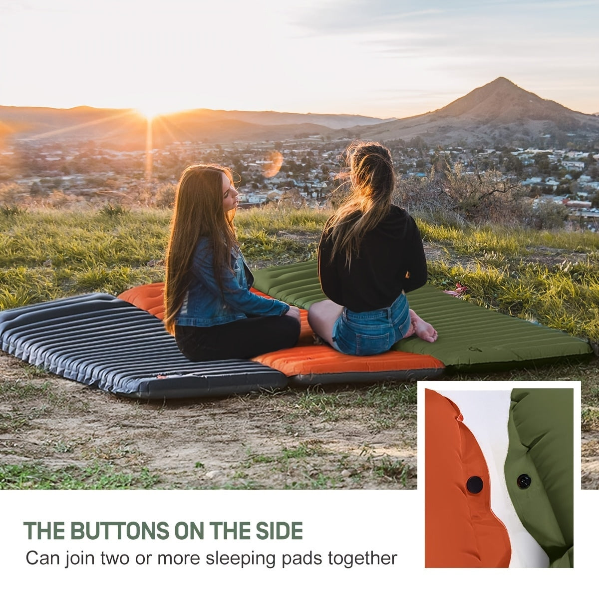 Portable Inflatable Mattress Inflatable Camping Mattress | Waterproof, Portable & Easy Inflation fo ...