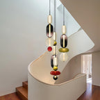 Glass Pendant Light Fixture with Candied Finish for Kitchen Island & Dining Room Lighting