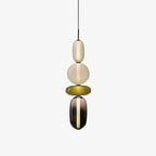 Glass Pendant Light Fixture with Candied Finish for Kitchen Island & Dining Room Lighting