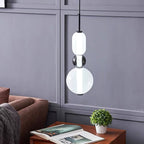 Glass Pendant Light Fixture with Candied Finish for Kitchen Island & Dining Room Lighting