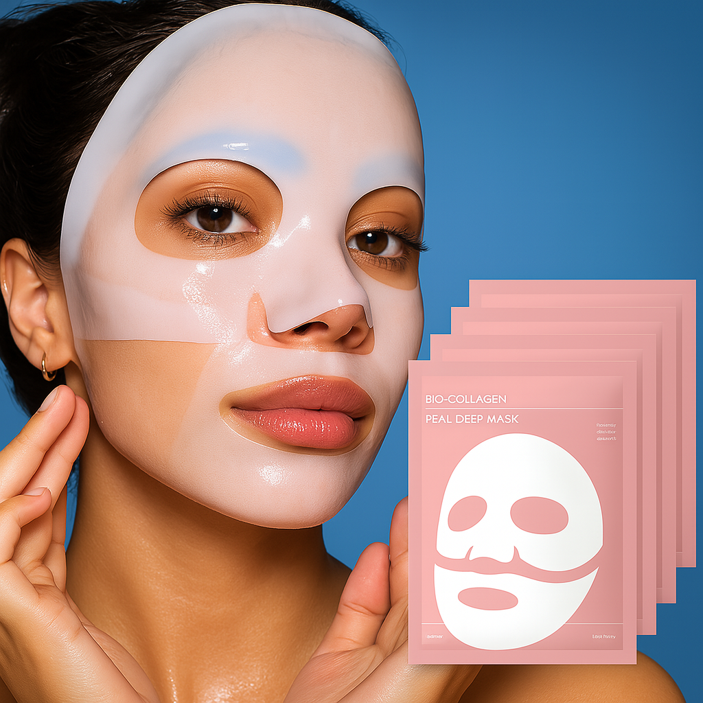 Night Face Mask – Hydrogel Collagen Sheet Mask for Mature Dry Skin & Radiant Shiny Skin