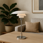 Danish Designer Table Lamp | LED. Dimmable & Ideal for Bedroom. Living Room or Reading Nook